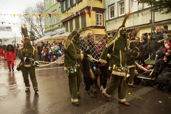 Stock image STUTTGART, GERMANY, 19 JANUARY  2020.  Traditional masked carnival procession in Stuttgart, Germany. 