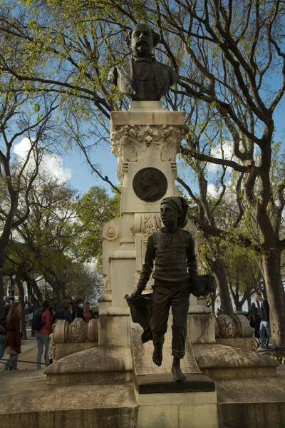 Lisboa Portugal Abril 2022 Monumento Escritor Jornalista Português Fundador Jornal — Fotografia de Stock