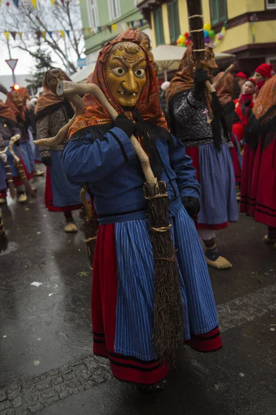 Stuttgart Německo Června2020 Tradiční Maskovaný Karnevalový Průvod Stuttgartu Německo — Stock fotografie