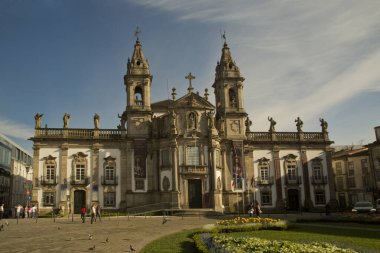 Braga, Porto Riko, 15 Nisan 2022. Portekiz, Braga 'daki Sao Marcos Kilisesi veya Kilisesi..