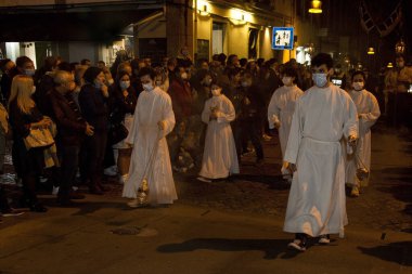 Braga, Porto Riko, 15 Nisan 2022. Portekiz, Braga 'da Kutsal Cuma Geçit Töreni.