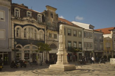 AVEIRO, PORTUGAL, 18 Nisan 2022. Portekiz, Aveiro 'daki Özgürlük Anıtı.