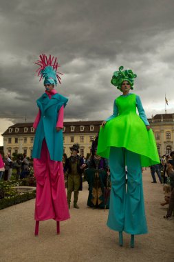 LUDWIGSBURG, Almanya, 09 Eylül 2022. Ludwigsburg, Almanya 'daki Venedik Karnavalı.