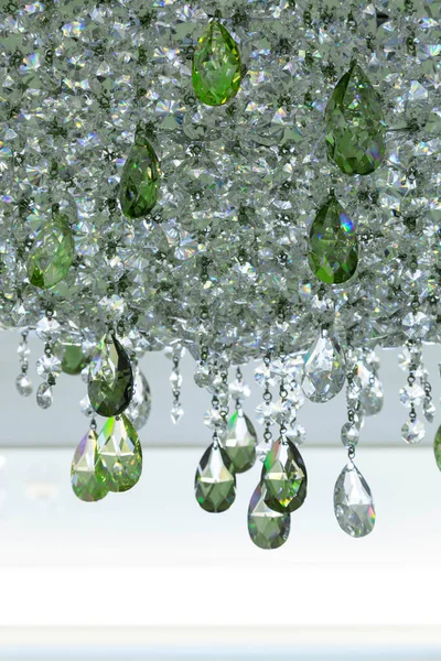 Kristallglas Mit Diamanttropfen — Stockfoto