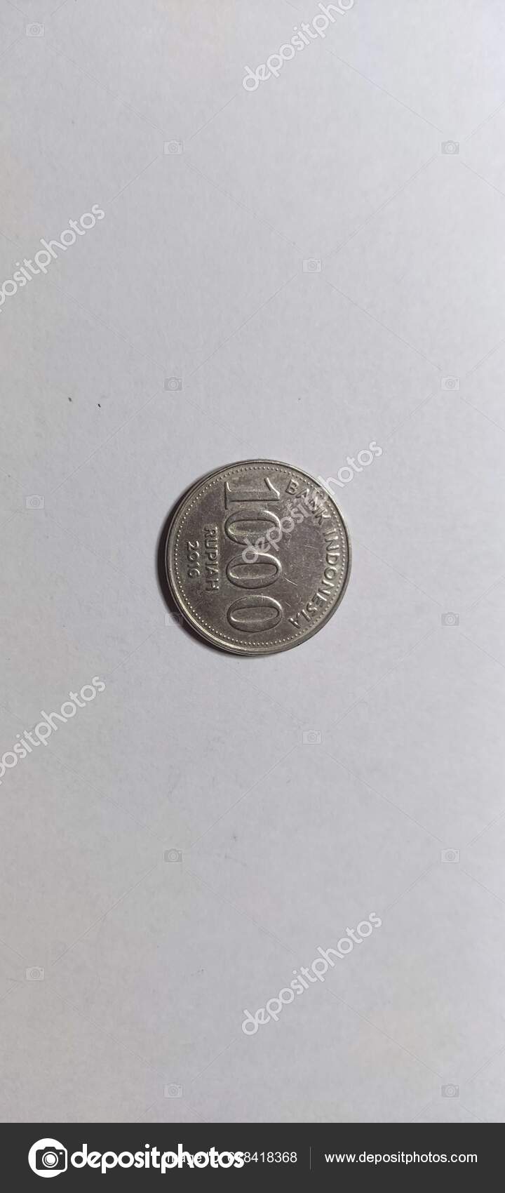 Jakarta Indonesia September 2023 1000 Idr Coin Isolated White