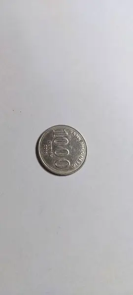Jakarta Indonesia September 2023 1000 Idr Coin Isolated White Background — Stock Photo, Image