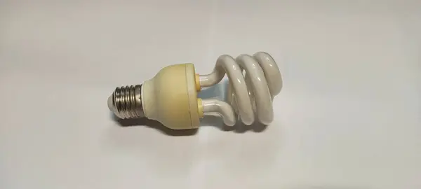 Close Light Bulb Top Isolated White Background — Stock Photo, Image