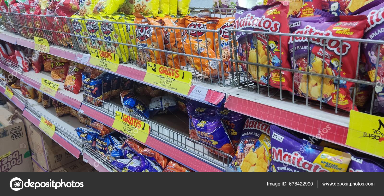 Jakarta Indonesia September 2023 Hari Hari Supermarket Customer Pov