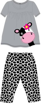 girls frocks with pant print vector art