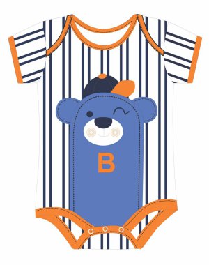 Bebek pijama ve şort giyiyor..