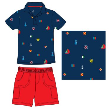 Çocuklar için t-shirt tasarımı renk baskısı, vektör