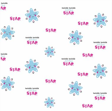 Noel yıldızının kusursuz deseni, kar taneleri, vektör illüstrasyonu