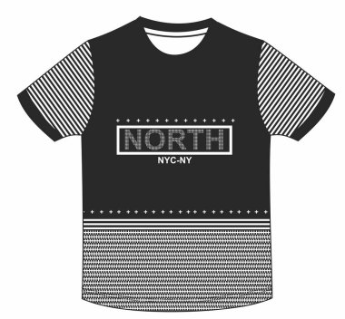 Dağ manzaralı gömlek tasarımı