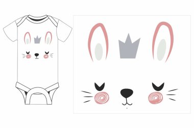 Bebek giysileri kümesi.