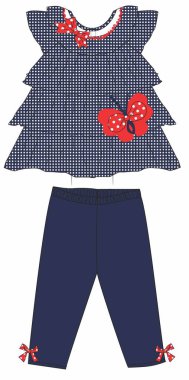 Çocuk kıyafetleri. Çocuk kıyafetleri. Kusursuz desen.