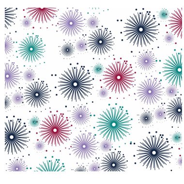 Geometrik şekilli ve daireli soyut arkaplan