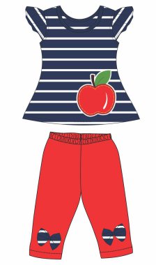 bebek kıyafetleri, vektör, illüstrasyon