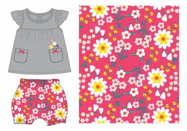 Güzel bebek elbiseleriyle seti