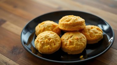Lezzetli ev yapımı bisküviler.