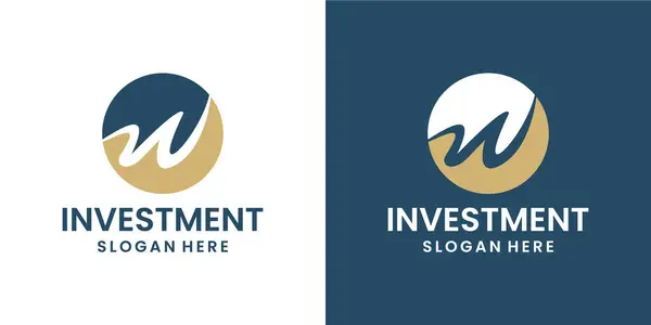 Finanzinvestitionen Finanzieren Kreditvergabe Logo Design — Stockvektor