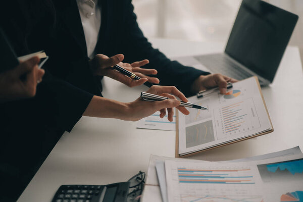 Business Documents, Auditor businesswoman checking searching document legal prepare paperwork or report for analysis TAX time,accountant Documents data contract partner deal in workplace office