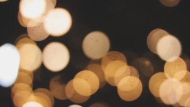 Ufuk bokeh ışıklar açık koyu arka plan