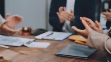 İş ekibi toplantısı, takım çalışması konsepti.