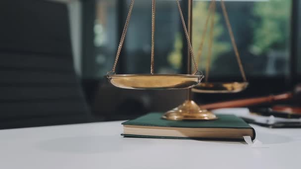 Concepto Derecho Justicia — Vídeos de Stock