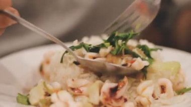 Salatanın mutfak fotoğrafı.