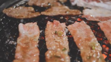 Lezzetli yiyeceklerin yakın görüntüsü