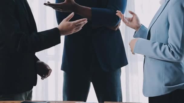 Handshake Business Partners Office — Stock Video