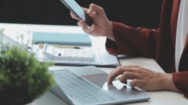 Denetim konsepti, idari mali müfettiş ve sekreter hesaplama dengesi raporları hazırlıyorlar. İç Gelir Servisi kontrol belgesi.