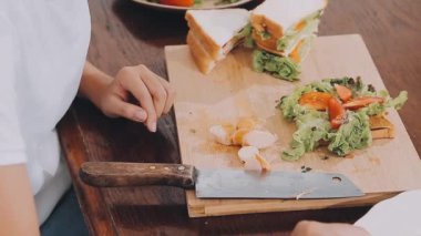 lezzetli ve taze sandviç