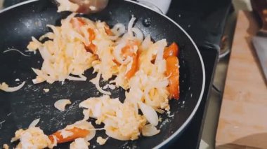 Lezzetli Asya yemeklerini kapatın.