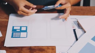 designer working on a tablet