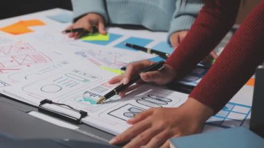 ux Grafik Tasarımcı Yaratıcı Tasarım Planlama Uygulama Süreç Geliştirme Web Cep telefonu için prototip kablo geliştirme. Kullanıcı deneyimi kavramı.