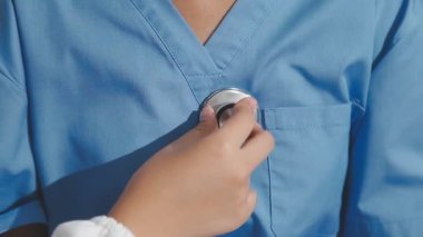 Doktor üniforması, tıbbi steteskop..