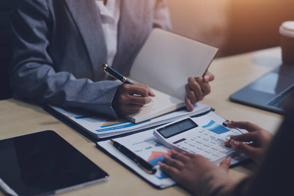 Workers discuss them at the company conference