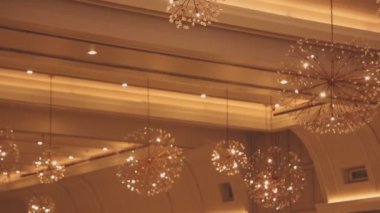 Noel ışıklarının soyut arkaplanı