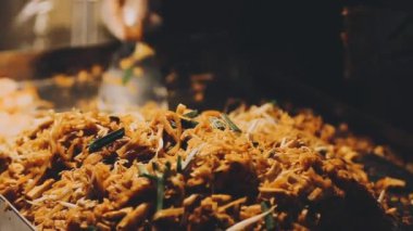 Lezzetli ve lezzetli yemekler, yakın plan.