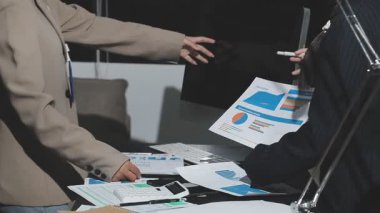 Ofisteki iş adamları. iş toplantısı