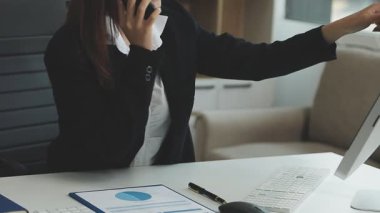 Evde çalışma office iş kadını.