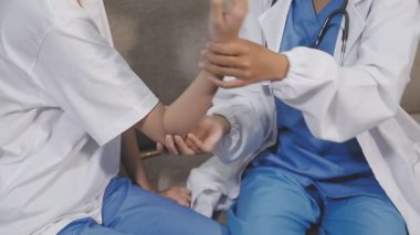 Tıbbi ekip hastanede.