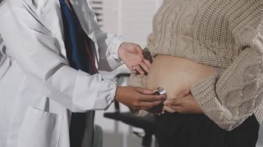 hamile kadının karnı ölçme