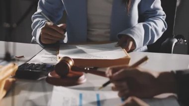 business team discussing and working in office, concept of teamwork