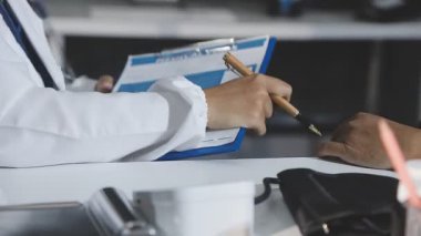 doctor with medical mask and gloves