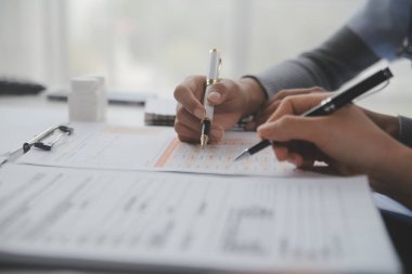 Doctors, nurse or laptop in night teamwork, medical research or surgery planning in wellness hospital. Talking, thinking or healthcare women on technology for collaboration help or life insurance app