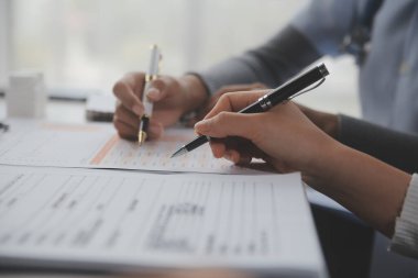 Doctors, nurse or laptop in night teamwork, medical research or surgery planning in wellness hospital. Talking, thinking or healthcare women on technology for collaboration help or life insurance app