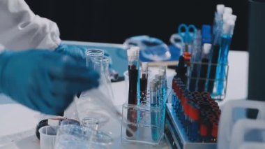 Laboratuvar ekipmanları. bilimsel ekipman.