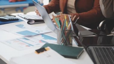 Ofiste çalışan iş adamları, konsept, set